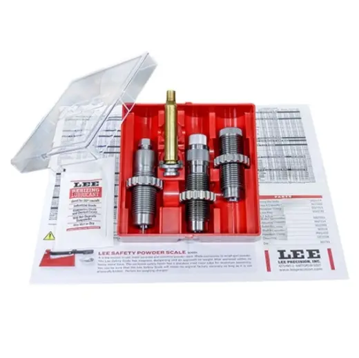 .22 Creedmoor LEE PACESETTER 3 DIE SET Sada matric .22 Creedmoor Full Length Sizing 3-Die Set. Obsahuje matrici celoformátovací, usazovací a krimpovací, držák nábojnic a instrukce. Závit matric 7/8"-14.